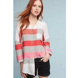 Anthropologie Holding Horses Striped Button Down